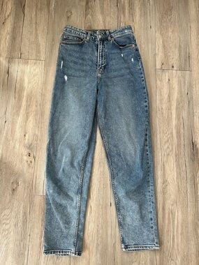 H&M Women's High-Rise Jeans - Medium Blue Wash